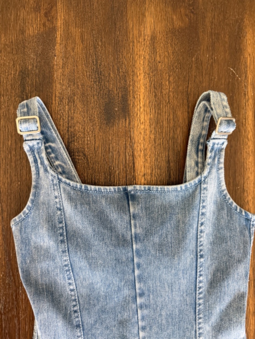Good American Denim Jumpsuit Fitted Blue One Piece Sleeveless XS - Picture 5 of 15